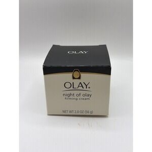NOS Olay Night of Olay Firming Cream 2.0 oz White Moisturizing Face Treatment